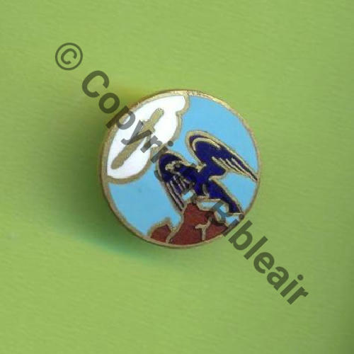3526.EMAA Demi insigne EMA cadre GI SALON  AUGIS SM Bol fenetre Pastille A.AUGIS LYON Dos lisse  Src.Y.GENTY 4Eur 05.05